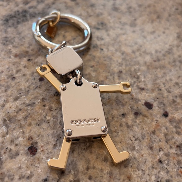 Coach Silver and Gold Robot Keychain - Picture 7 of 9